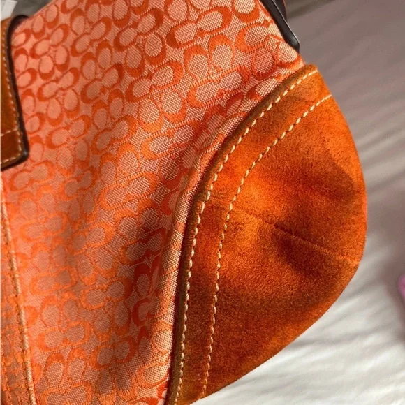 Vintage Coach Soho Orange Bag - Picture 10 of 12